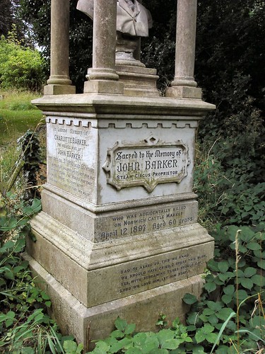 Barker Memorial. Rosary Cemetery. Norwich
